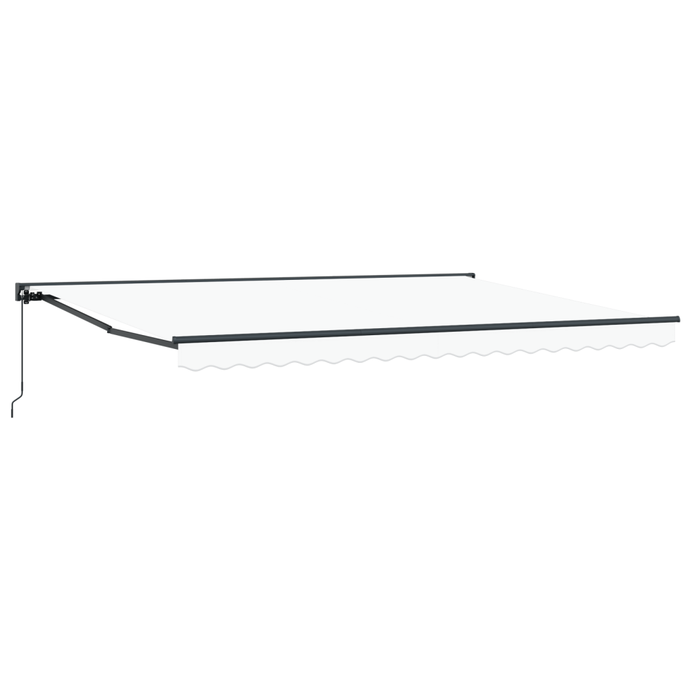 Produktbild för Markisram Vit 450 × 300 cm Polyester med PU-beläggning