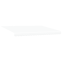 Produktbild för Markisram Vit 450 × 300 cm Polyester med PU-beläggning