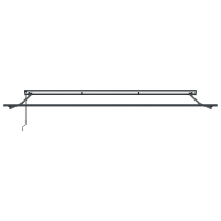 Produktbild för Markisram Vit 450 × 300 cm Polyester med PU-beläggning