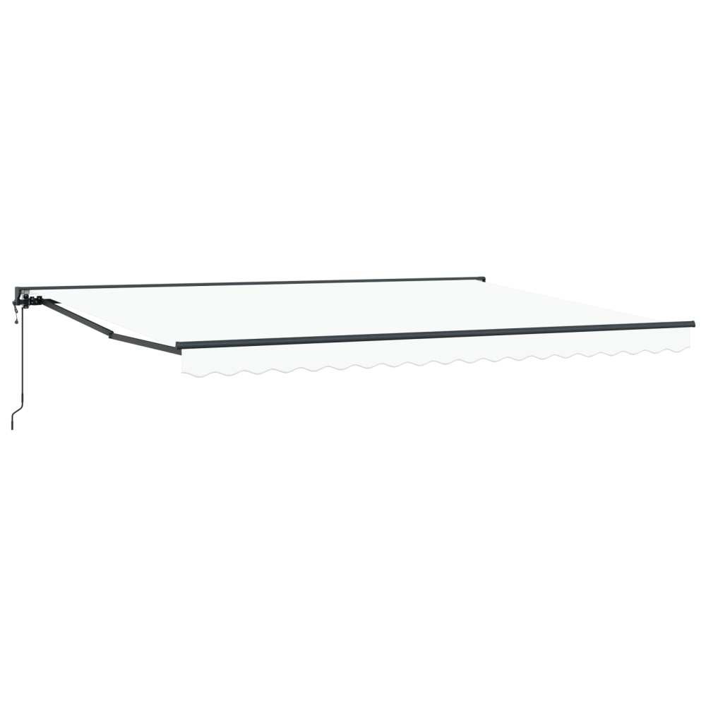 Produktbild för Markisram Vit 450 × 300 cm Polyester med PU-beläggning