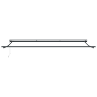 Produktbild för Markisram Gul och Vit 500 × 300 cm Polyester med PU-beläggning