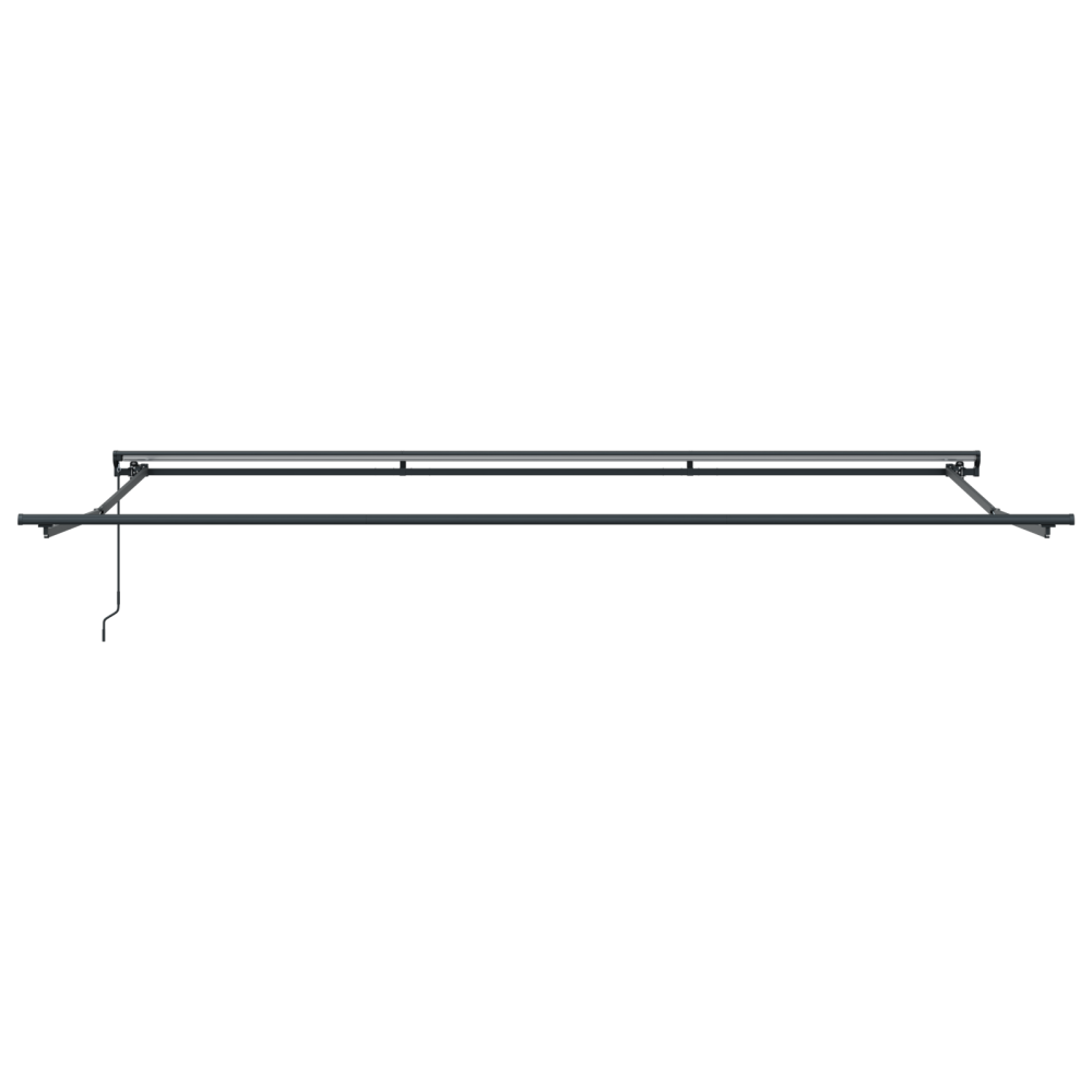 Produktbild för Markisram Röd och Vit 500 × 300 cm Polyester med PU-beläggning