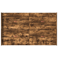 Produktbild för Förvaringssängram med låda Rökt ek 120 x 190 cm Konstruerat trä