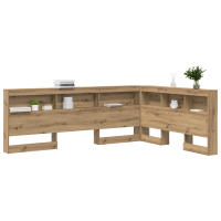 Produktbild för Förvaringshuvudgavel Artisan Ek 160 cm Konstruerat trä