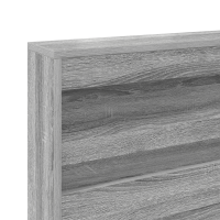 Produktbild för Förvaringshuvudgavel Grå Sonoma 207,5 x 137,5 x 76,5 cm