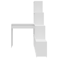 Produktbild för Hörnskrivbord Vit 101,5 x 149,5 x 149,5 cm Konstruerat trä