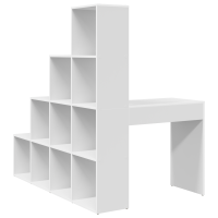 Produktbild för Hörnskrivbord Vit 101,5 x 149,5 x 149,5 cm Konstruerat trä