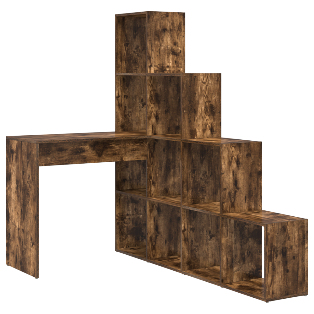 Produktbild för Hörnskrivbord Rökt ek 101,5 x 149,5 x 149,5 cm Konstruerat trä