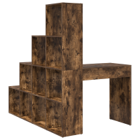Produktbild för Hörnskrivbord Rökt ek 101,5 x 149,5 x 149,5 cm Konstruerat trä