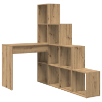 Produktbild för Hörnskrivbord med hylla Artisan Ek 101,5 x 149,5 x 149,5 cm