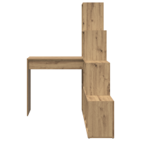 Produktbild för Hörnskrivbord med hylla Artisan Ek 101,5 x 149,5 x 149,5 cm