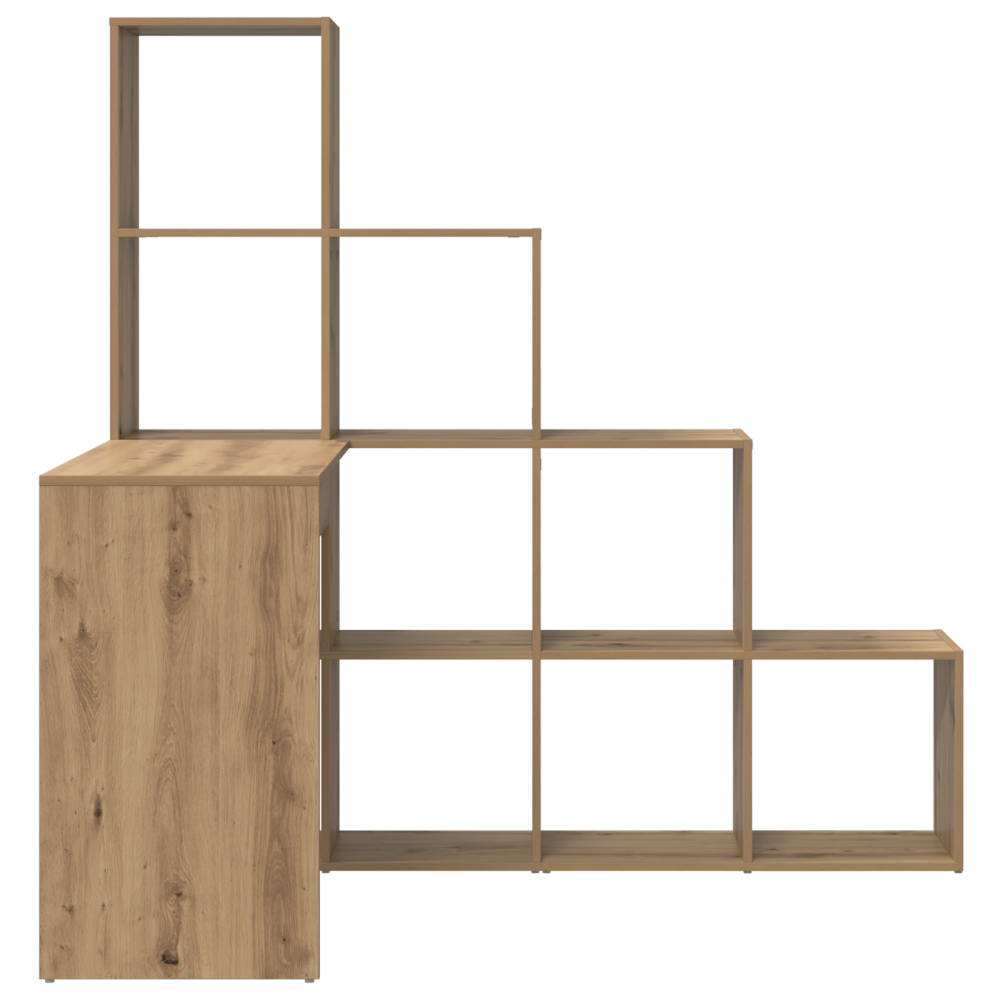Produktbild för Hörnskrivbord med hylla Artisan Ek 101,5 x 149,5 x 149,5 cm
