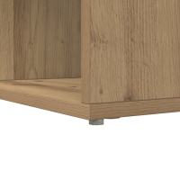 Produktbild för Hörnskrivbord med hylla Artisan Ek 101,5 x 149,5 x 149,5 cm