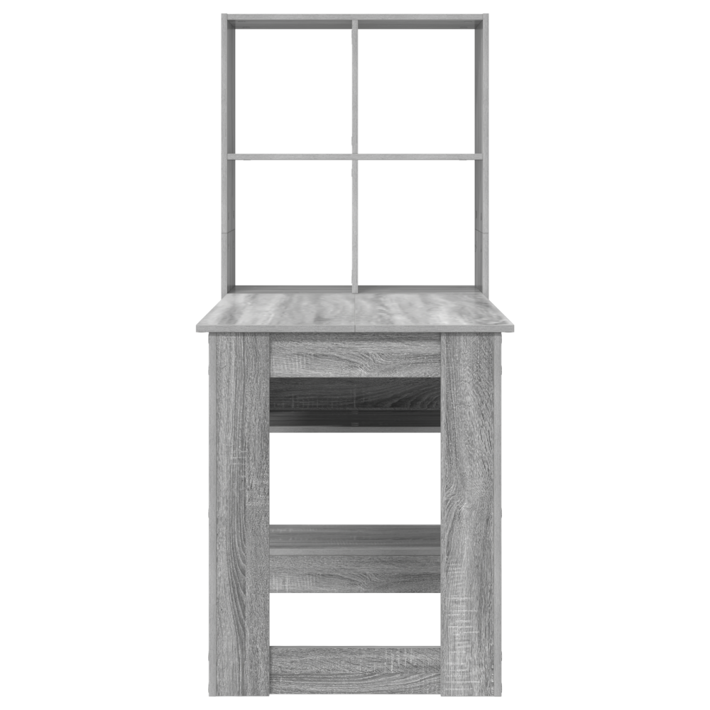Produktbild för Skrivbord Grå Sonoma 122 x 67 x 145 cm Konstruerat trä