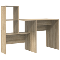 Produktbild för Skrivbord Sonoma-ek 131,5 x 50 x 106,5 cm Konstruerat trä