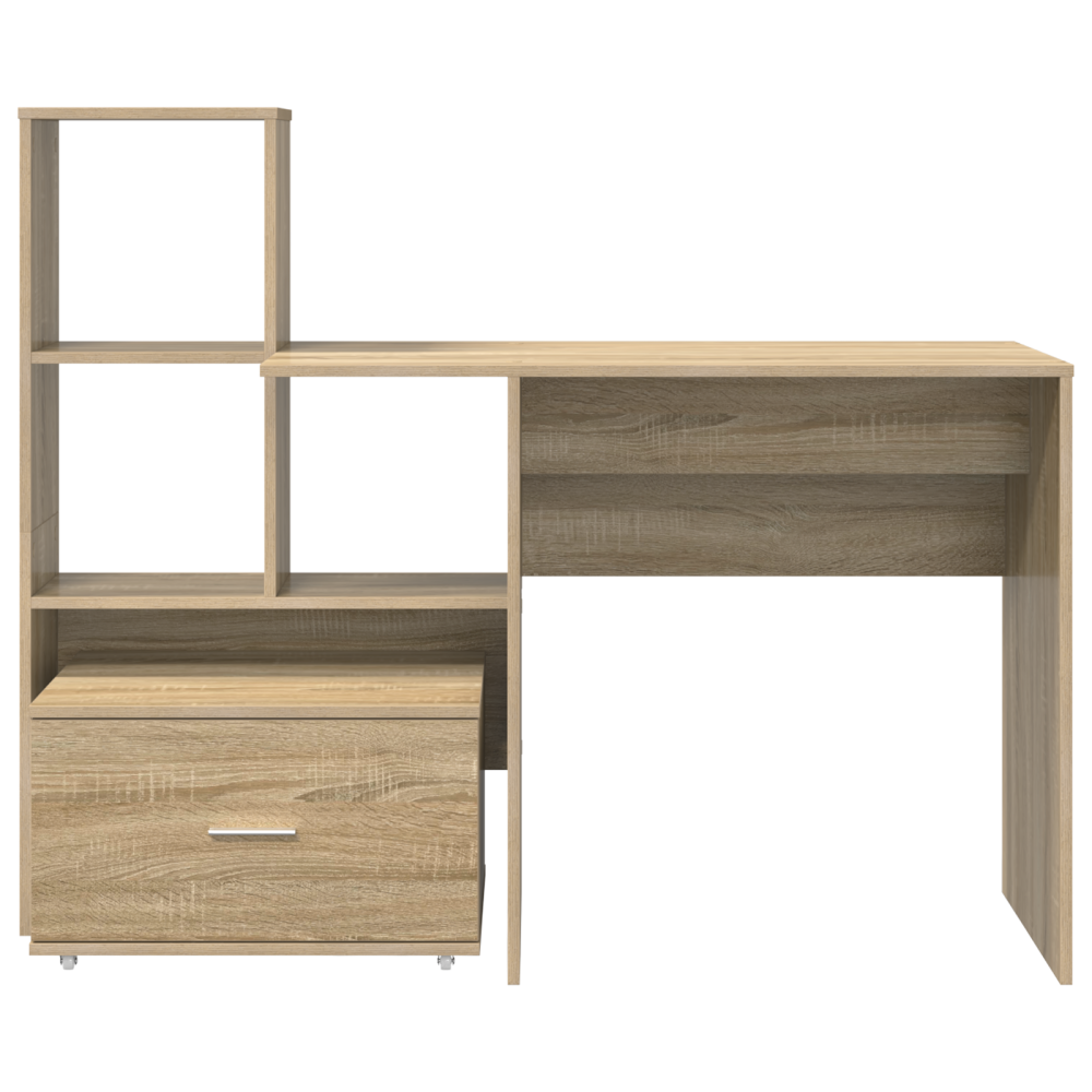 Produktbild för Skrivbord Sonoma-ek 131,5 x 50 x 106,5 cm Konstruerat trä