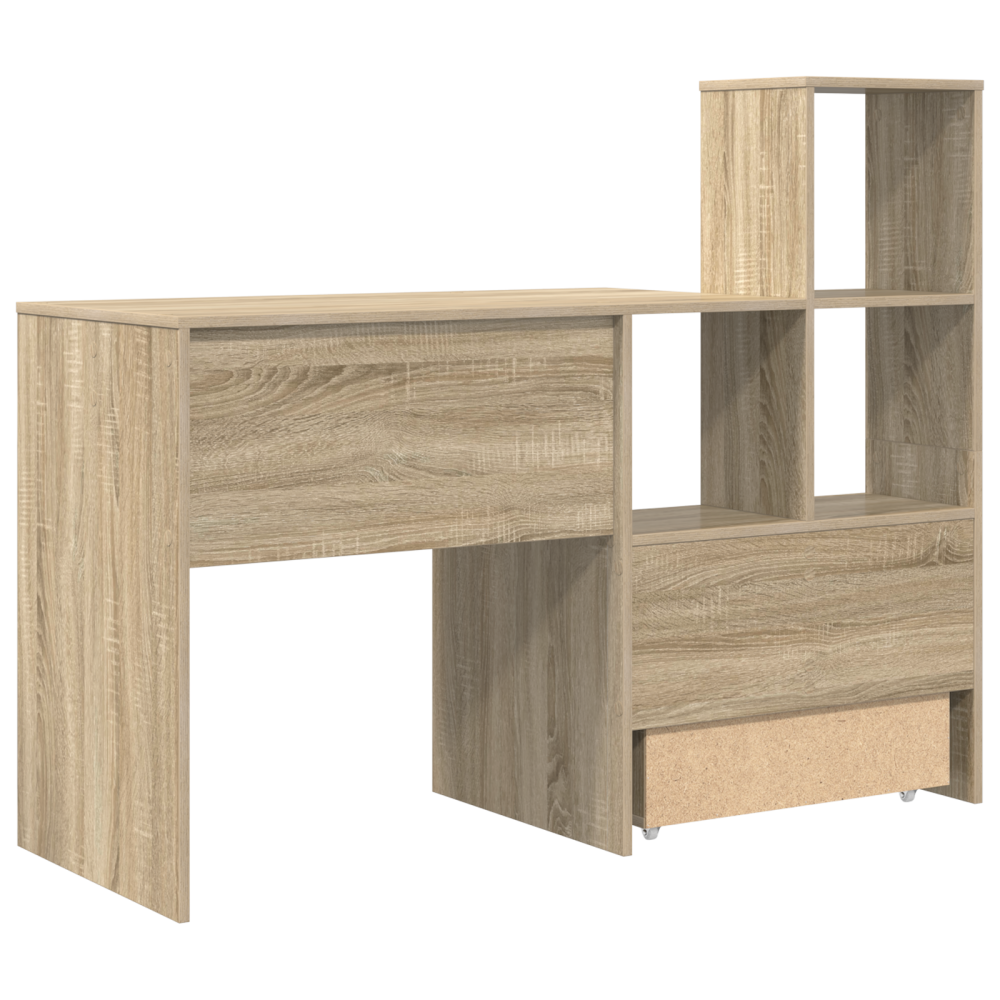 Produktbild för Skrivbord Sonoma-ek 131,5 x 50 x 106,5 cm Konstruerat trä