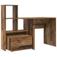 Produktbild för Skrivbord Gammalt trä 131,5 x 50 x 106,5 cm Konstruerat trä