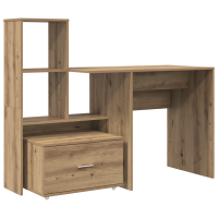 Produktbild för Skrivbord Artisan Ek 131,5 x 50 x 106,5 cm Konstruerat trä