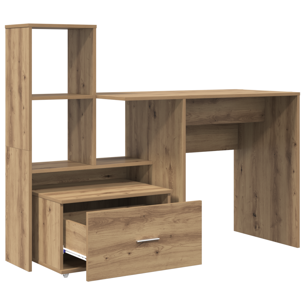 Produktbild för Skrivbord Artisan Ek 131,5 x 50 x 106,5 cm Konstruerat trä