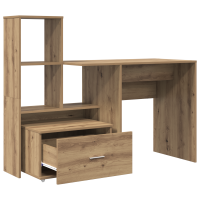Produktbild för Skrivbord Artisan Ek 131,5 x 50 x 106,5 cm Konstruerat trä