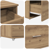 Produktbild för Skrivbord Artisan Ek 131,5 x 50 x 106,5 cm Konstruerat trä