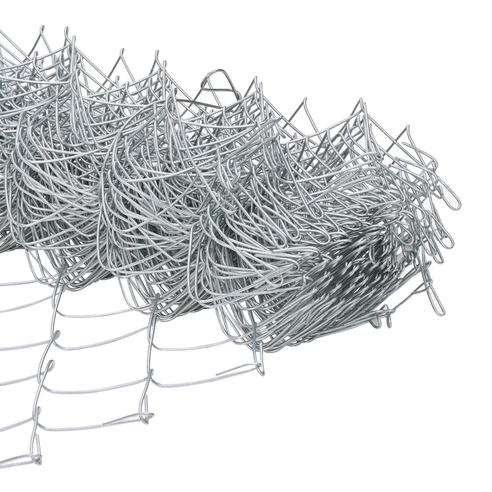 Produktbild för Utomhus kedjegjämnings staket markfäste 10 x 1 m Silver Mesh
