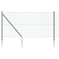 Produktbild för Utomhus kedjesträngsza med piggar 10 x 1,2 m PVC-belagda stål