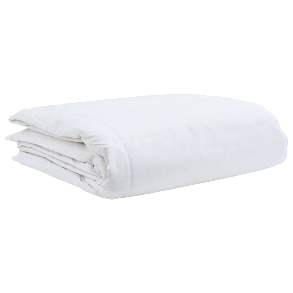 Produktbild för Sommar Duvet med kudde 2 pcs Vit Dunfjäder