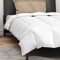 Produktbild för Sommar Duvet med kudde 2 pcs Vit Dunfjäder