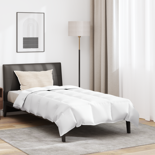 vidaXL Sommar Duvet med kudde 2 pcs Vit Dunfjäder