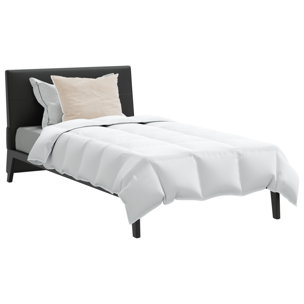 Produktbild för Sommar Duvet med kudde 2 pcs Vit Dunfjäder
