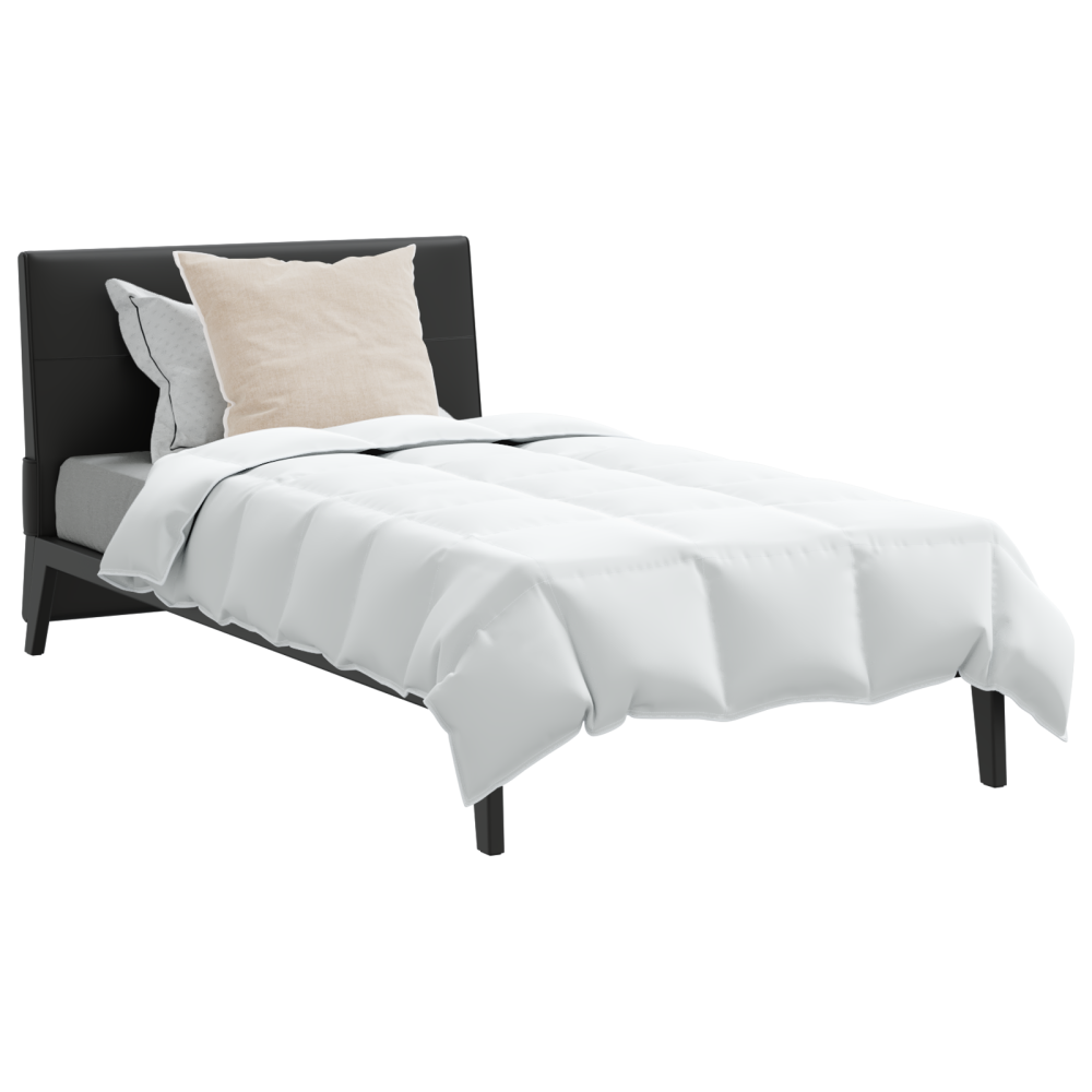 Produktbild för Sommar Duvet med kudde 2 pcs Vit Dunfjäder