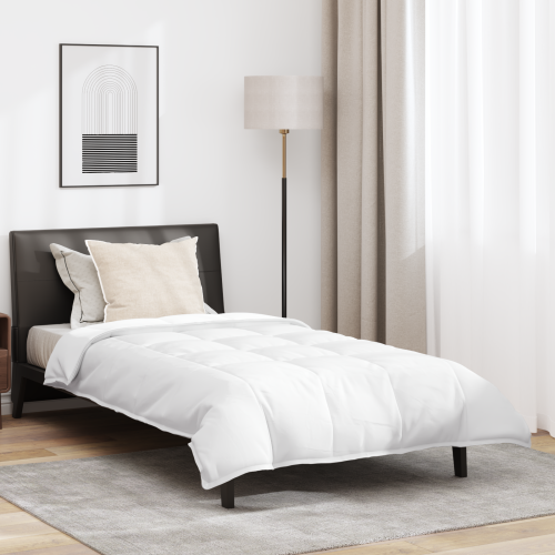 vidaXL 2-i-1 Duntäcke med kudde 2 pcs Vit Dunfjäder - Lakan