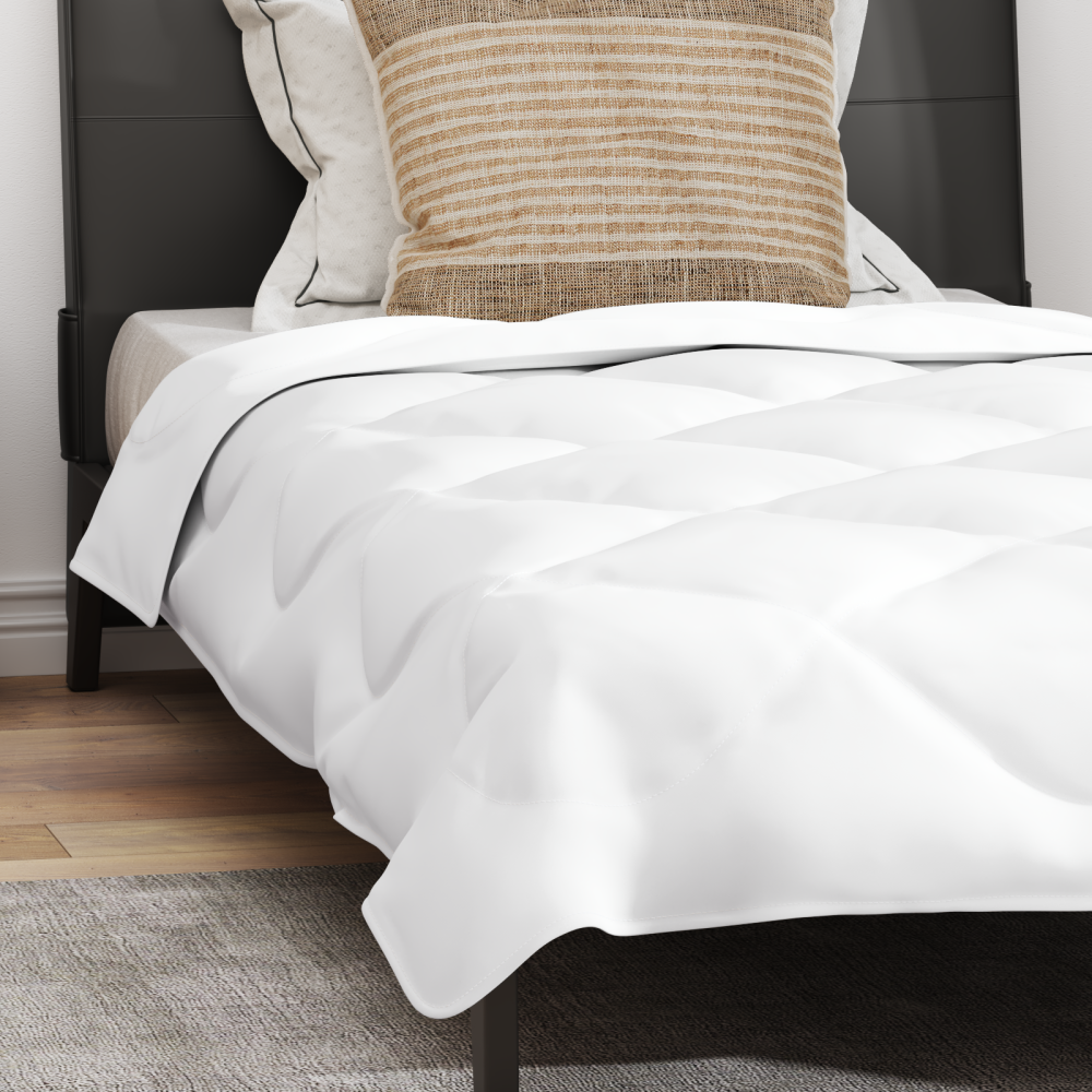 Produktbild för Sommar Duvet med kudde 2 pcs Vit Mikrofiber
