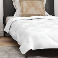 Produktbild för Sommar Duvet med kudde 2 pcs Vit Mikrofiber