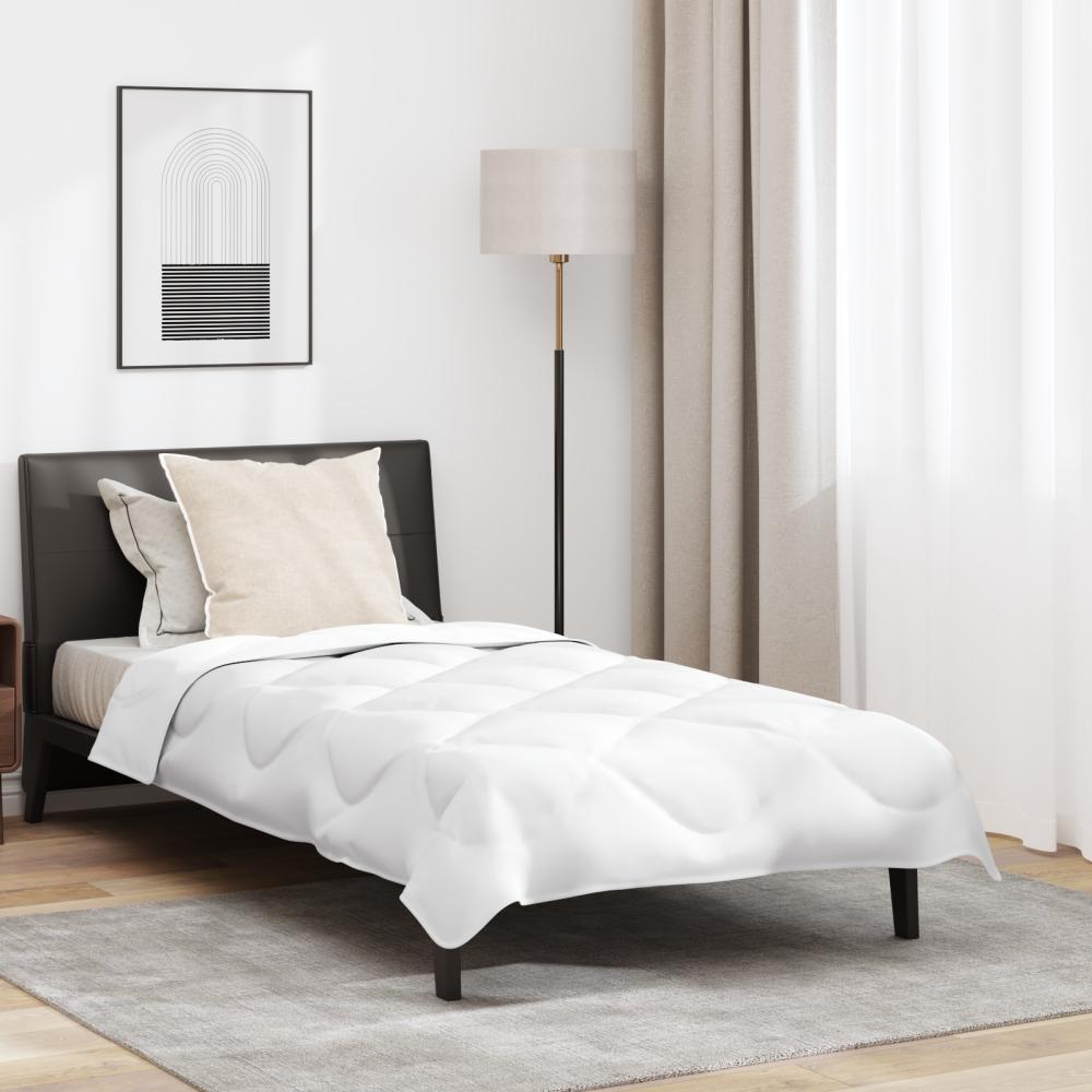 Produktbild för Sommar Duvet med kudde 2 pcs Vit Mikrofiber