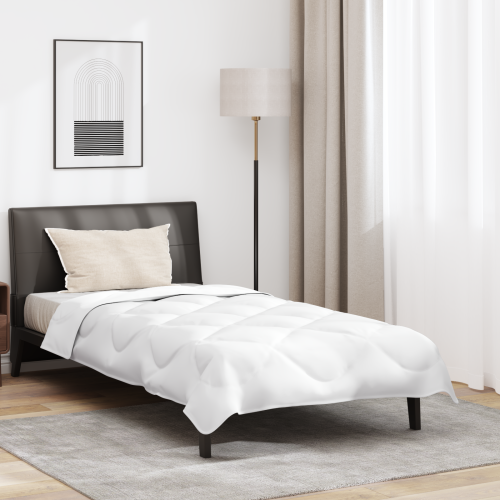 vidaXL Sommar Duvet med kudde 2 pcs Vit Mikrofiber