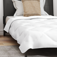 Produktbild för Sommar Duvet med kudde 2 pcs Vit Mikrofiber