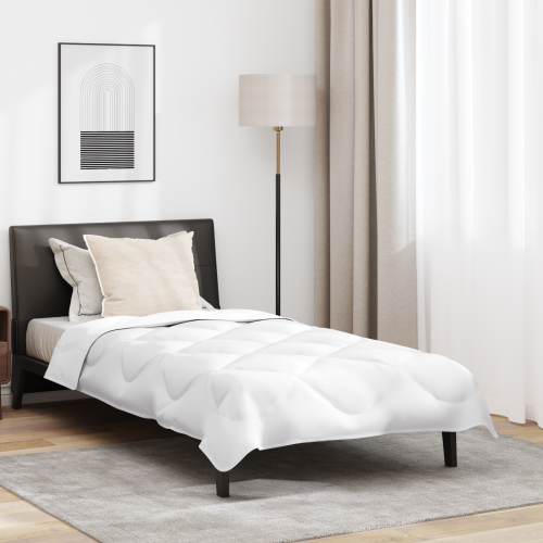 vidaXL Sommar Duvet med kudde 2 pcs Vit Mikrofiber