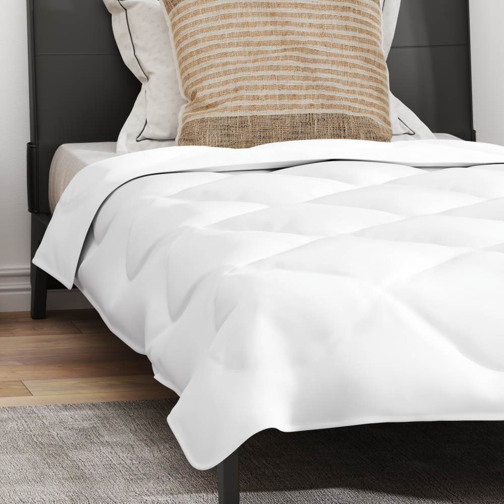 Produktbild för Sommar Duvet med kudde 2 pcs Vit Mikrofiber