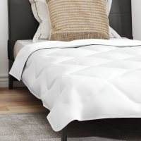 Produktbild för Sommar Duvet med kudde 2 pcs Vit Mikrofiber
