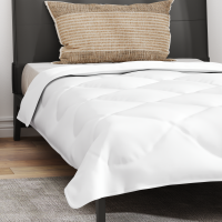 Produktbild för Året runt duvet med kudde 2 pcs Vit Mikrofiber