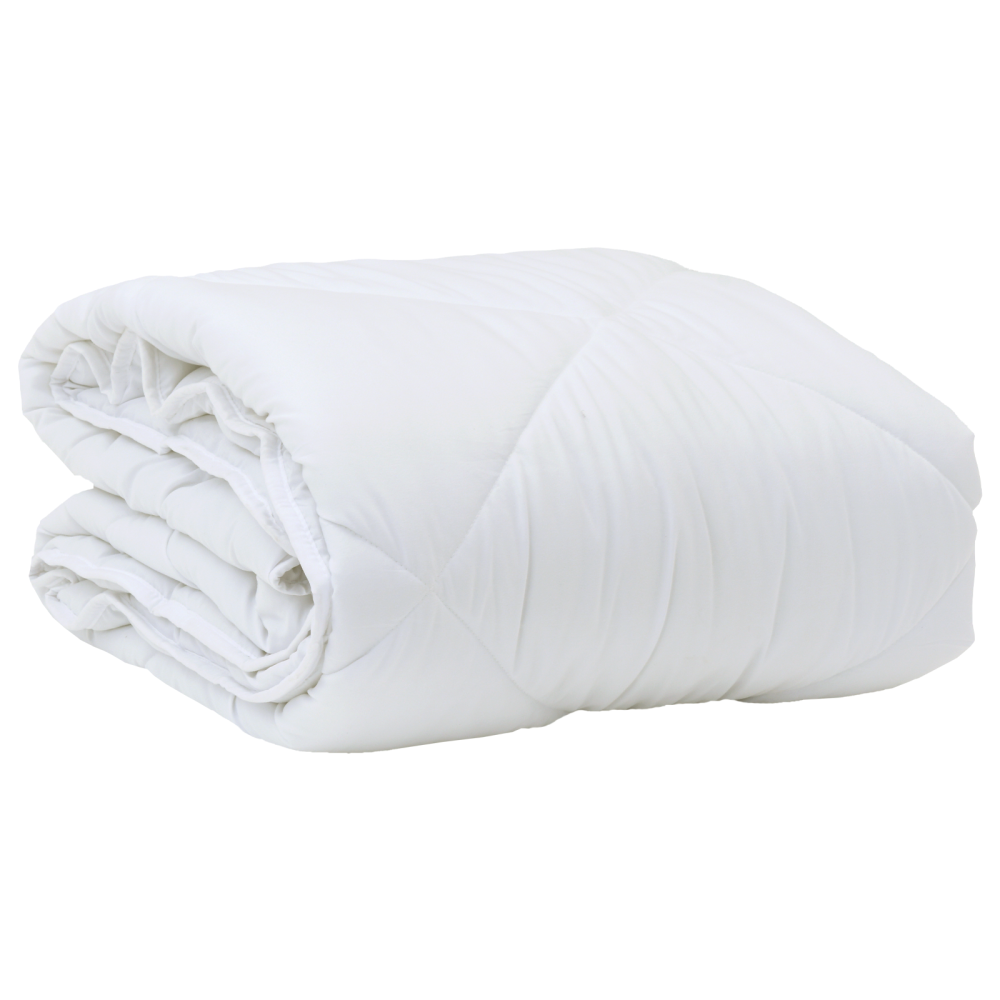 Produktbild för Året runt duvet med kudde 2 pcs Vit Mikrofiber