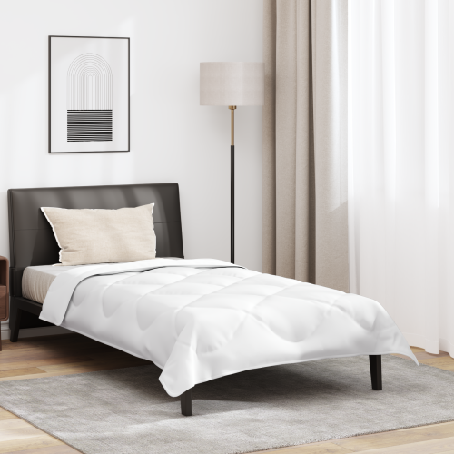 vidaXL Året runt duvet med kudde 2 pcs Vit Mikrofiber