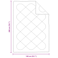 Produktbild för Året runt duvet med kudde 2 pcs Vit Mikrofiber