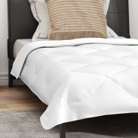 Produktbild för Året runt duvet med kudde 2 pcs Vit Mikrofiber