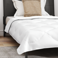 Produktbild för Året runt duvet med kudde 2 pcs Vit Mikrofiber