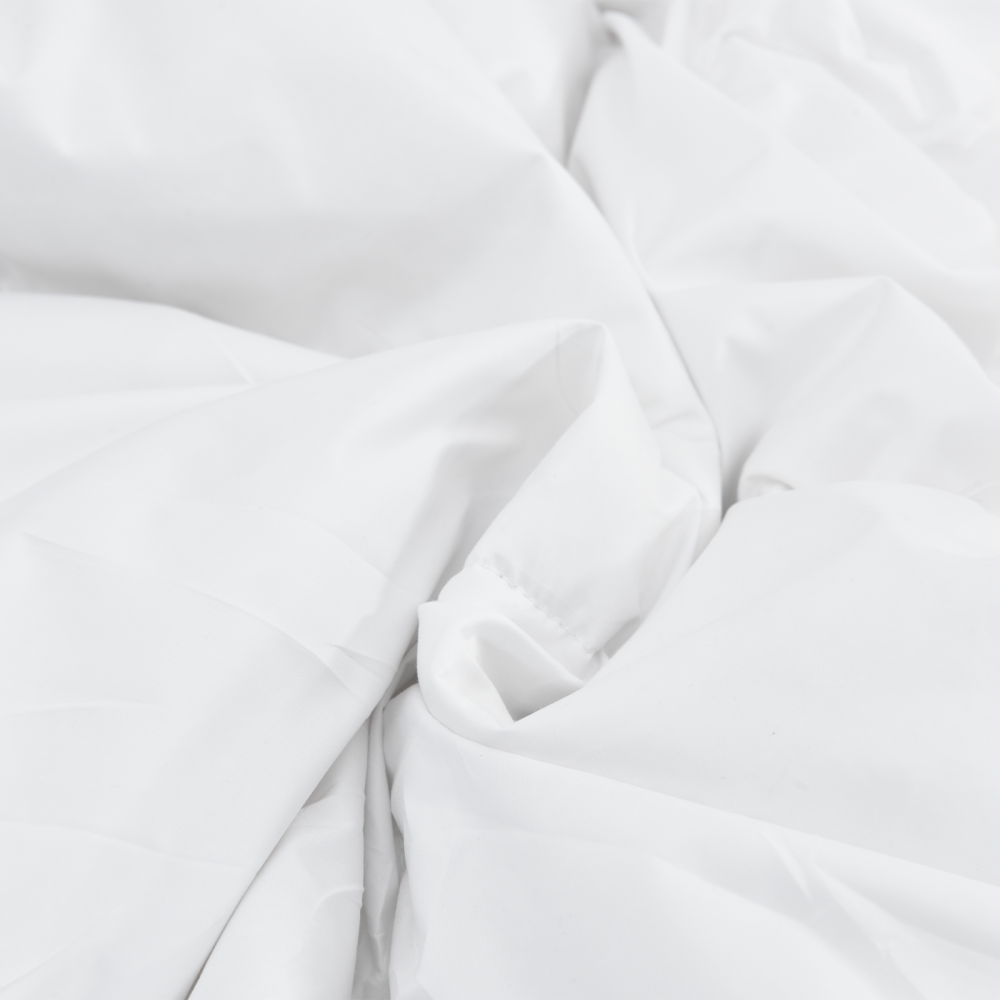 Produktbild för Duntäcke med kudde 2 pcs Vit Mikrofiber