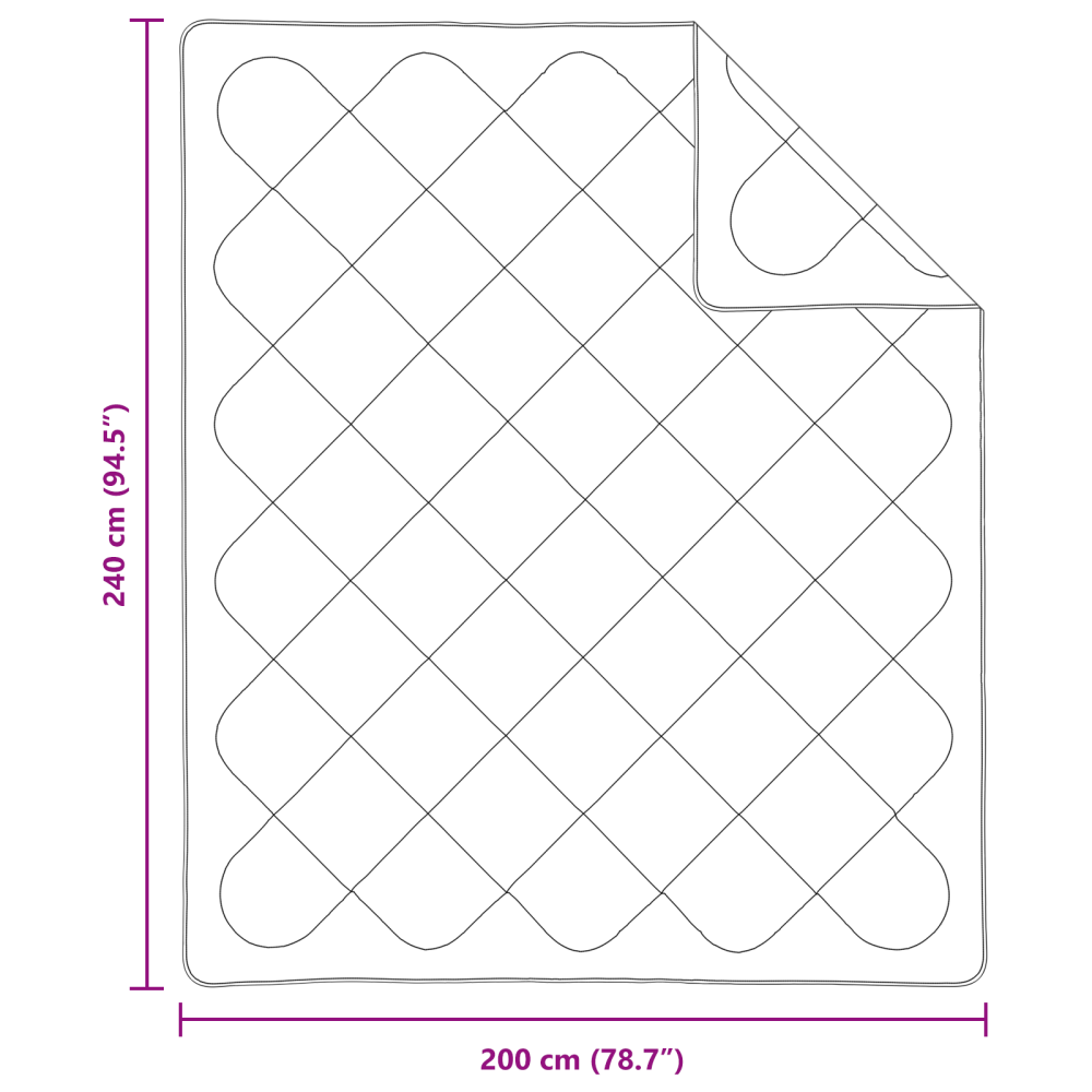 Produktbild för All-säsong Duvet med kudde 3 pcs Vit Mikrofiber